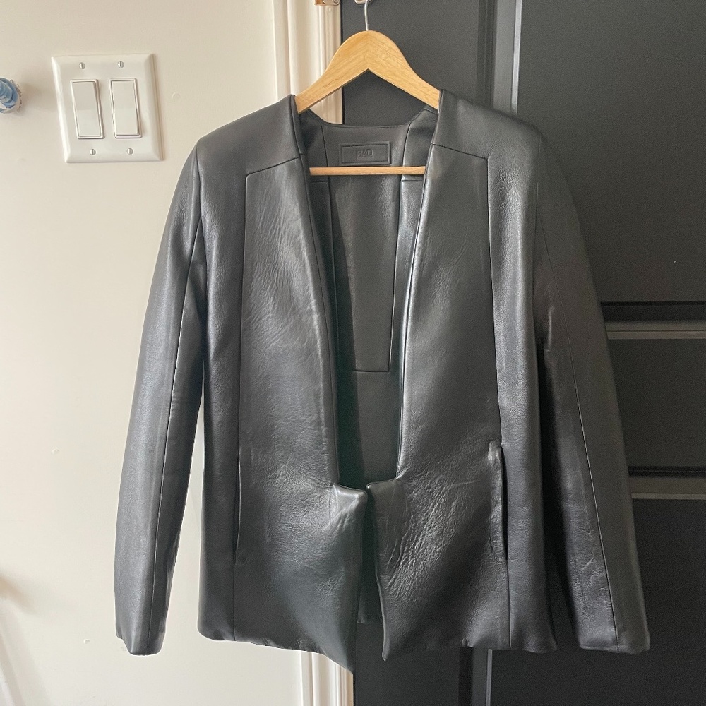 Rad Hourani Black leather jacket